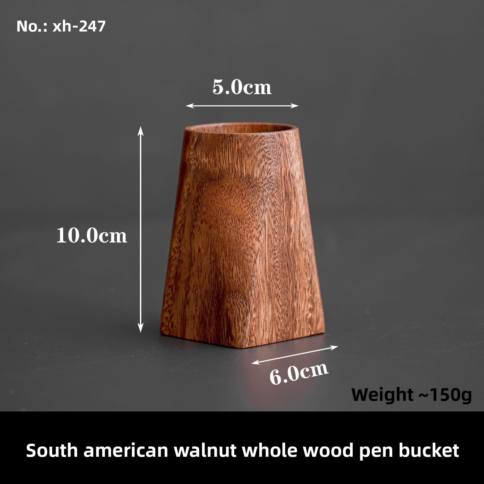Solid Wood Retro Pen Holder