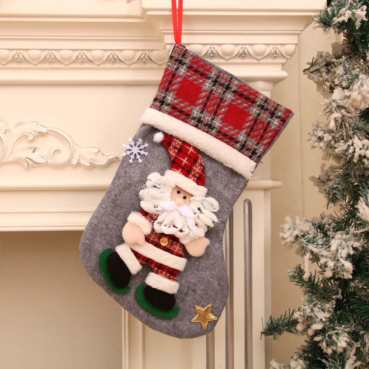 Christmas Gift Sock Hanging Bag