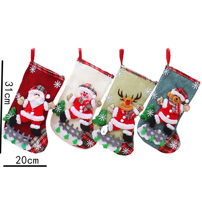 Christmas Gift Sock Hanging Bag