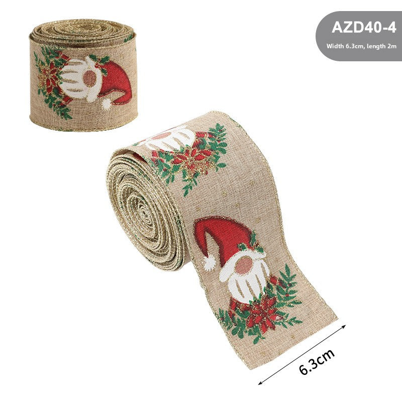 Burlap Christmas Ribbon