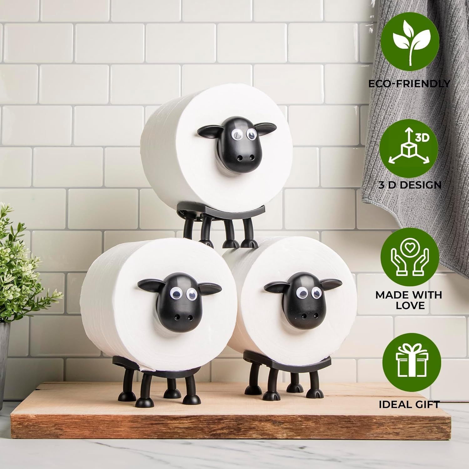 Sheep Toilet Roll Holder Funny Sheep Toilet Paper Holder Home Creative Roll Paper Holder