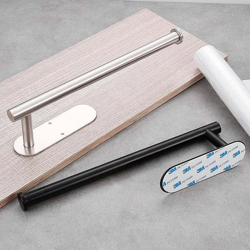 Stainless Steel Kitchen Punch-free Napkin Rack Wall Hanging Plastic Wrap Rack Storage Rag Roll Paper Rack Bathroom Towel Rack