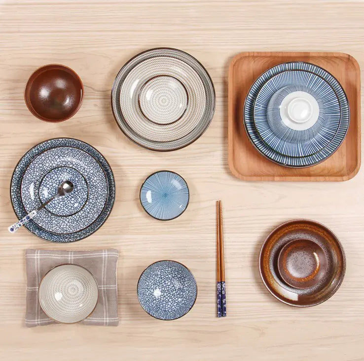 Japanese Ceramic Plates for Sushi and Snacks