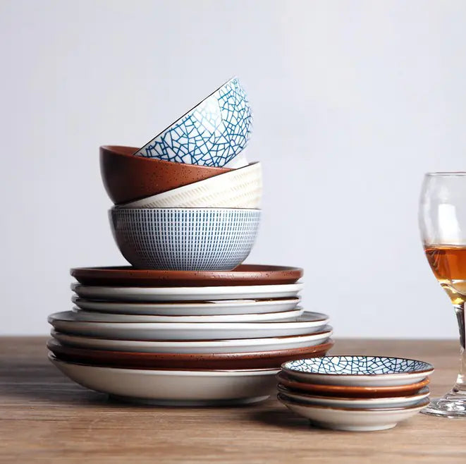 Japanese Ceramic Plates for Sushi and Snacks