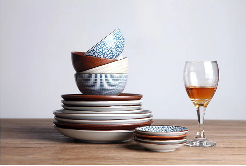 Japanese Ceramic Plates for Sushi and Snacks