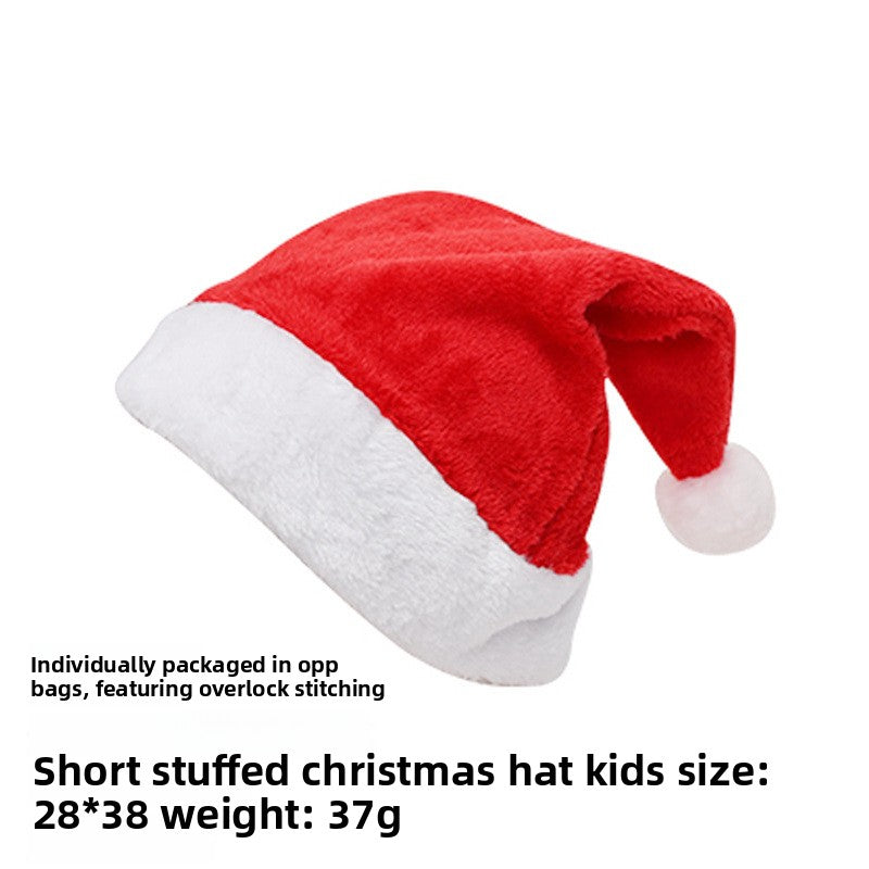 Christmas Short Plush Hat