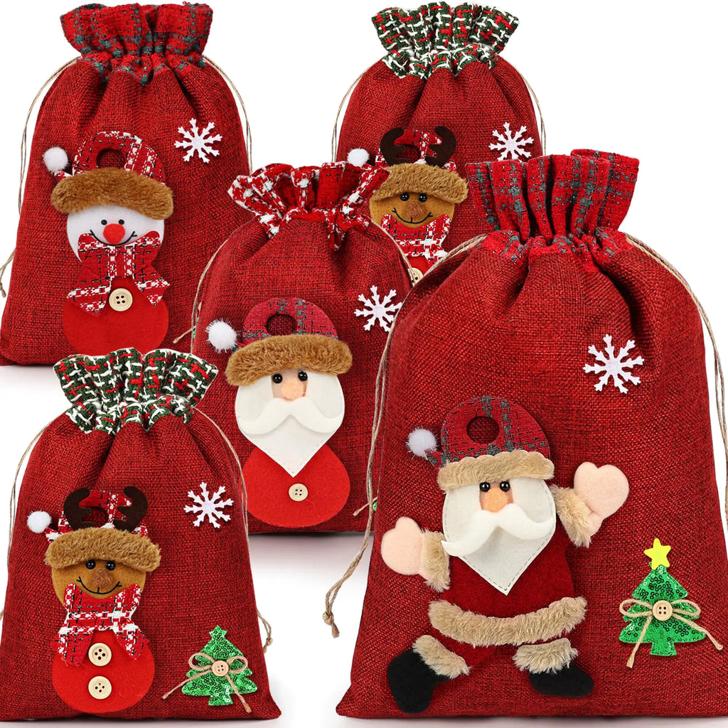 Festive Finesse 3D Christmas Gift Bags