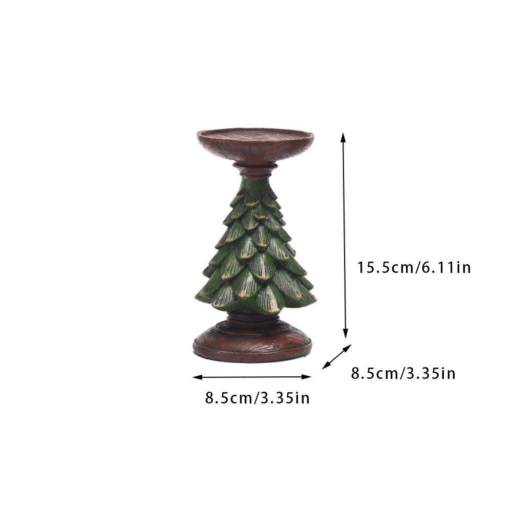 Christmas Tree Candle Holder Decor